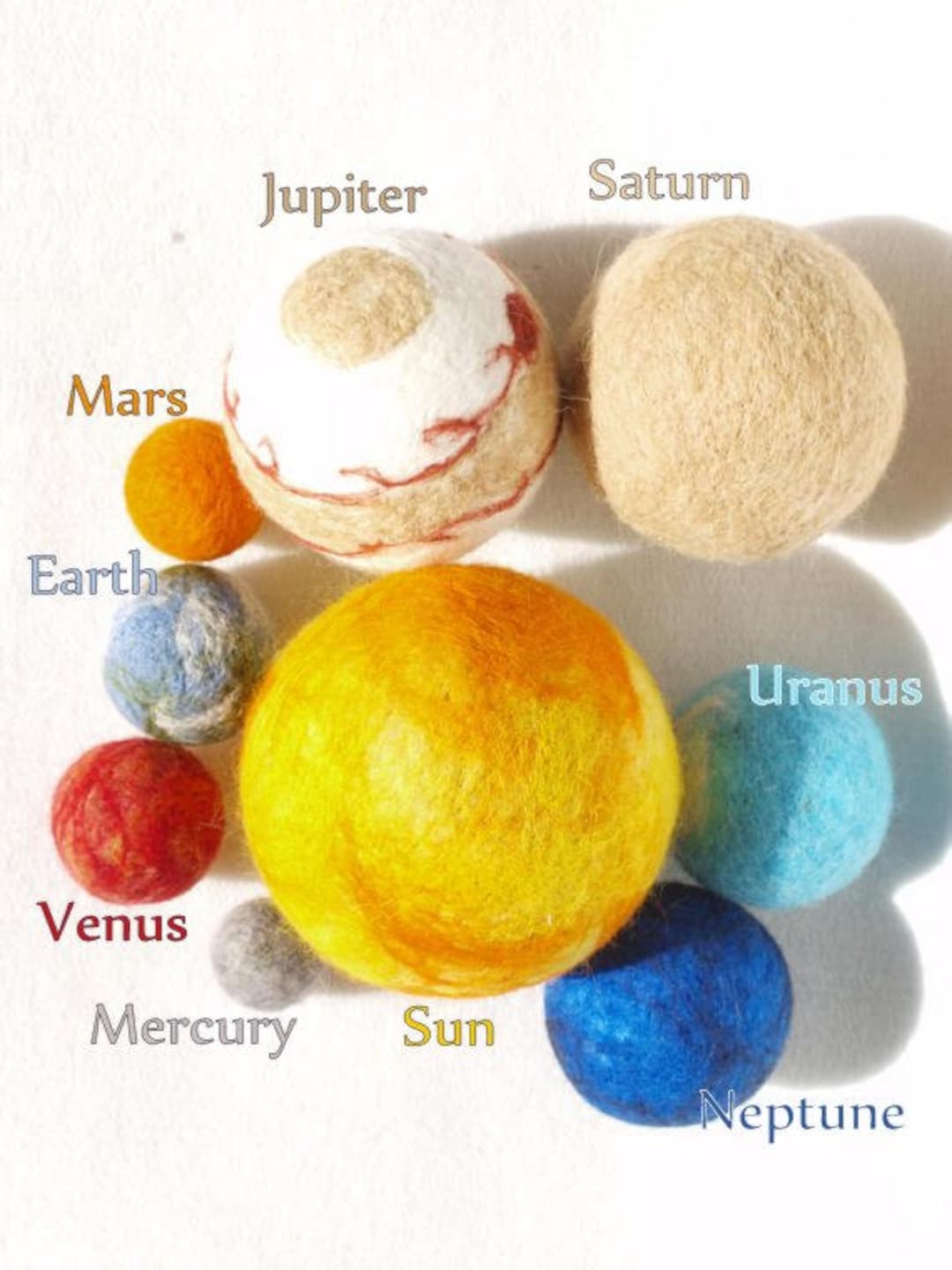 Medium Set of Solar System With Cotton Bag - Etsy