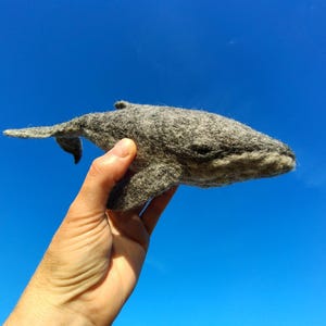 Humpback Whale, Blue Whale, Needle felted, Ocean Animal, Woolen whale