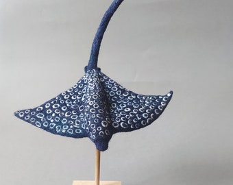 Needle felted Manta, Spotted Ray, Ocean animal