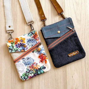 Bolso inteligente, bolso de pecho unisex, bolso para teléfono, patrón de costura en PDF, riñonera, patrón de bolso de viaje, bolso cruzado, bolso de uso diario
