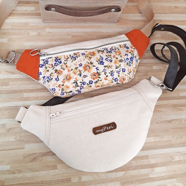 Sewing pattern crossbody bag, PDF Small Hip bag, Mini travel bag, Fanny Pack, Waist Bag Pattern, Banana Shape Bag, Bum Sling Bag, Video