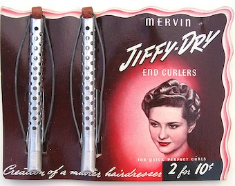 40&#39;s Mervin Jiffy Dry Aluminum Curlers