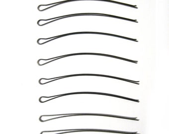 Vintage Antique 20&#39;s  Finger Wave Waveset Pins. 4 1/2&quot; Set of 8.  Flapper Hairstyle