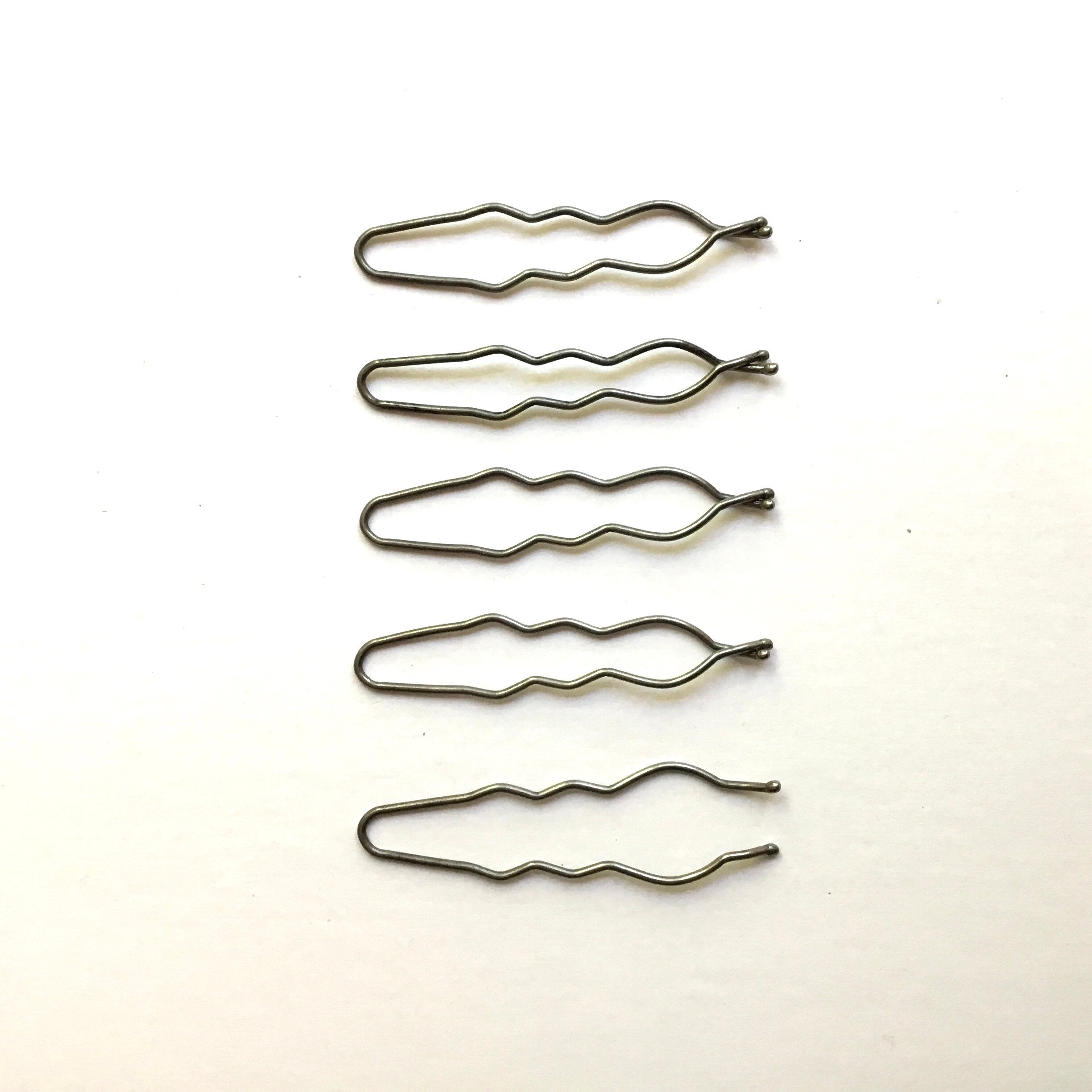 Antique Victorian Large Hair Waving Pins. Set of 5