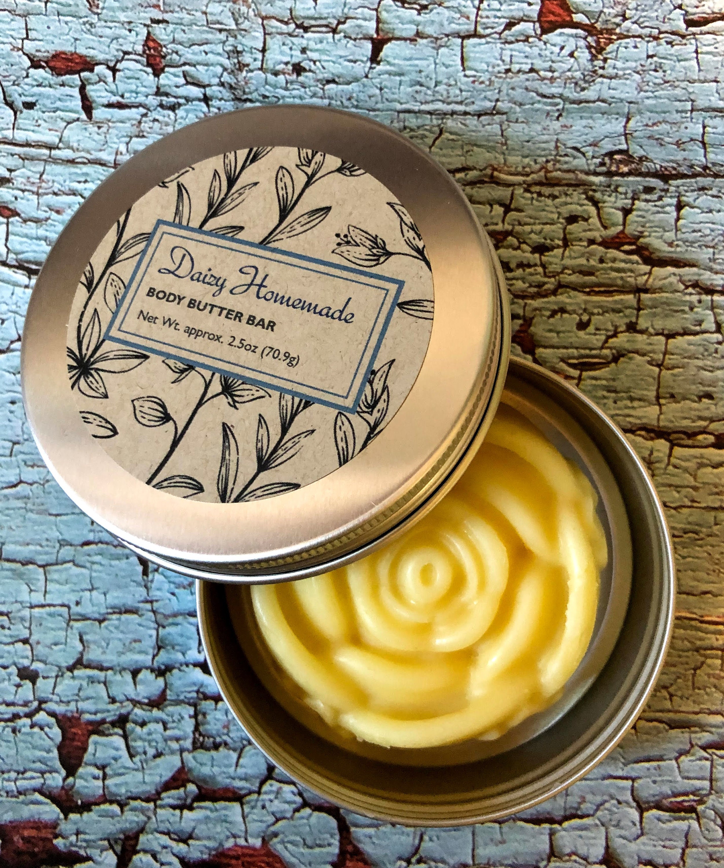 All Natural Body Butter Bar Homemade Solid Lotion Bar Etsy