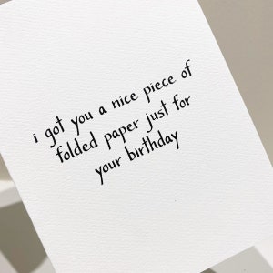 Carte d'anniversaire drôle/Carte d'anniversaire sarcastique/Carte de joyeux anniversaire/Carte d'anniversaire meilleur ami