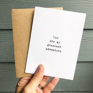 Carte Je t'aime/Carte anniversaire/Carte romantique/Carte douce/Carte fiancé/Carte pour petite amie/Carte pour petit ami/Carte Tu es tout ce dont j'ai besoin