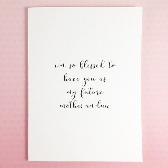 card to mother in law on wedding day