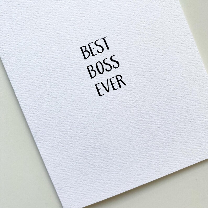 Card for Boss/ Card for Mentor/ Card for Best Boss / Best Boss Ever Etsy