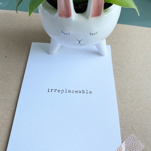 Irreplaceable Card / Farewell Card / Card for Mentor / Card for boss / Friendship Card / Sympathy Card / Coworker card