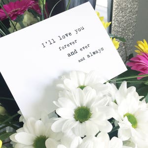 Dulce nota de amor / Dulce tarjeta para esposa / Tarjeta de aniversario / Tarjeta de amor / Tarjeta del día de la boda