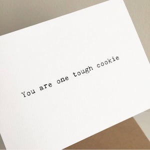Carte de rétablissement/Carte de condoléances/Carte de chance/Carte de désolé/Carte de pensée pour vous/Vous êtes un dur à cuire