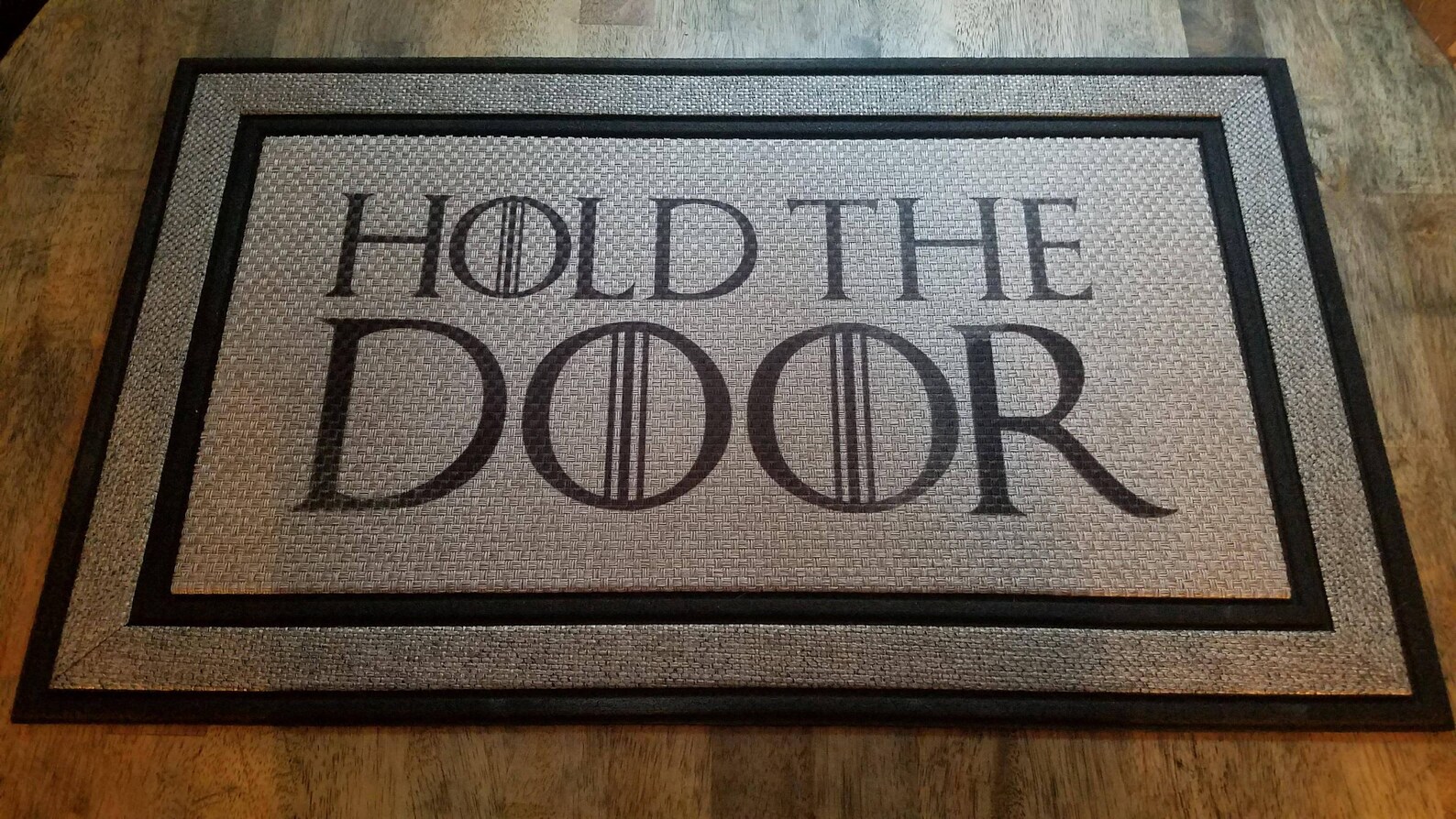 Hold The Door Sublimated Door Mat Etsy