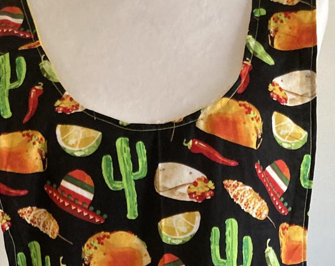 TACOS AND CACTUS Fabric Cross Back Aprons for the Cook
