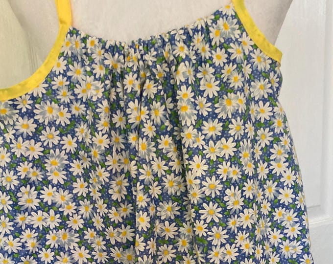 GIRLS PILLOWCASE REVERSIBLE Dress Stripes and Daisies