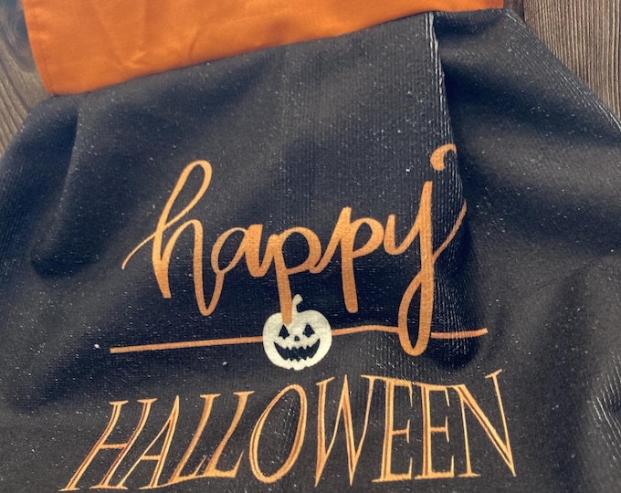 Hanging Towels Happy Halloween