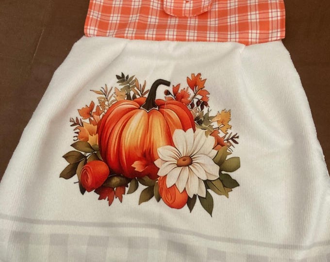 Fall Scenery on Hanging Towels for Kitchen Decorating