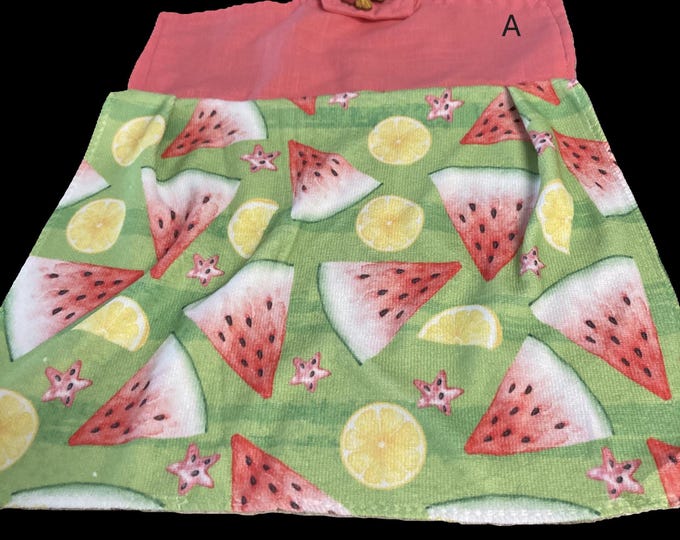 WATERMELONS and Gnomes enjoying summer on towels.