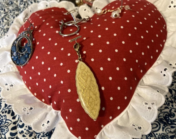 JEWELRY PILLOW For Pinning Your Earrings, Pins, Charms, Broaches, etc.