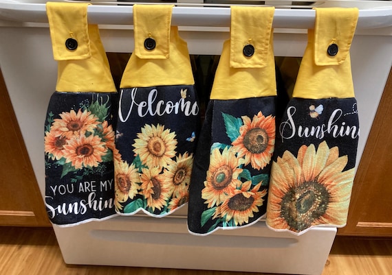 HANGING TOWELS SUNFLOWERS