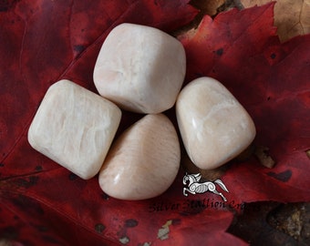 Moonstone, Peach - 1pc or 100g - Natural, gemstone, tumblestone, bulk, wholesale, healing crystals