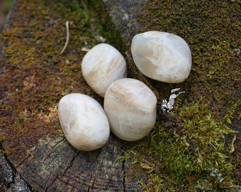 Moonstone, Cream - 1pc or 100g - Natural, gemstone, tumblestone, bulk, wholesale, healing crystals