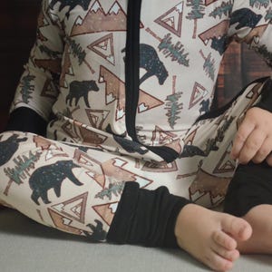 Bamboo Baby Pajamas Rocky Ridge Breathable Toddler Romper - Hypoallergenic Grow with Me Sleeper  Sustainable Baby Clothing Zipper Footie