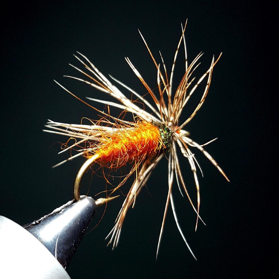 October Caddis Soft hackle Wet fly Etsy