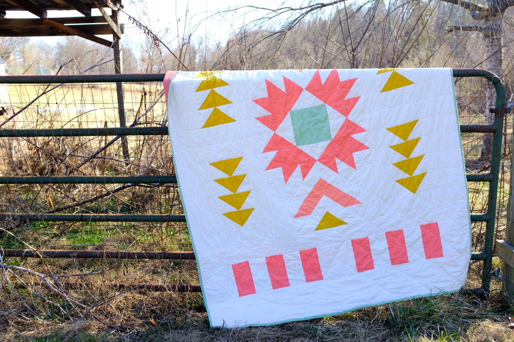 Prairie Fire Quilt Pattern: Beginner Geometric Design (PDF Digital ...
