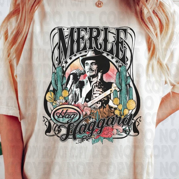 Merle Haggard Comfort Colors Shirt, Country Western Graphic Tee, Country Music Tshirt, Country Concert Tee, Country legends Tshirts