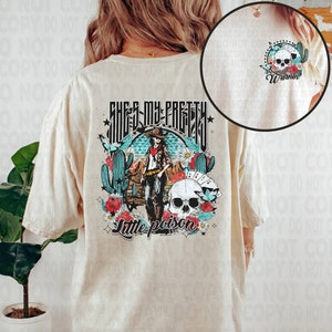 Pretty Little Poison Shirt, Comfort Colors, Country Music Shirt, Front and Back Graphic Tee, Country Concert, Country Western Graphic Tee