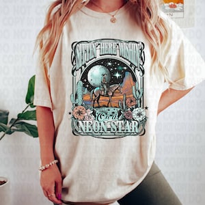 Comfort Colors Neon Star Shirt, Country Music Tshirt, Country Concert Shirt, Western Graphic Tee, Nashville Tee, Retro Graphic Tee