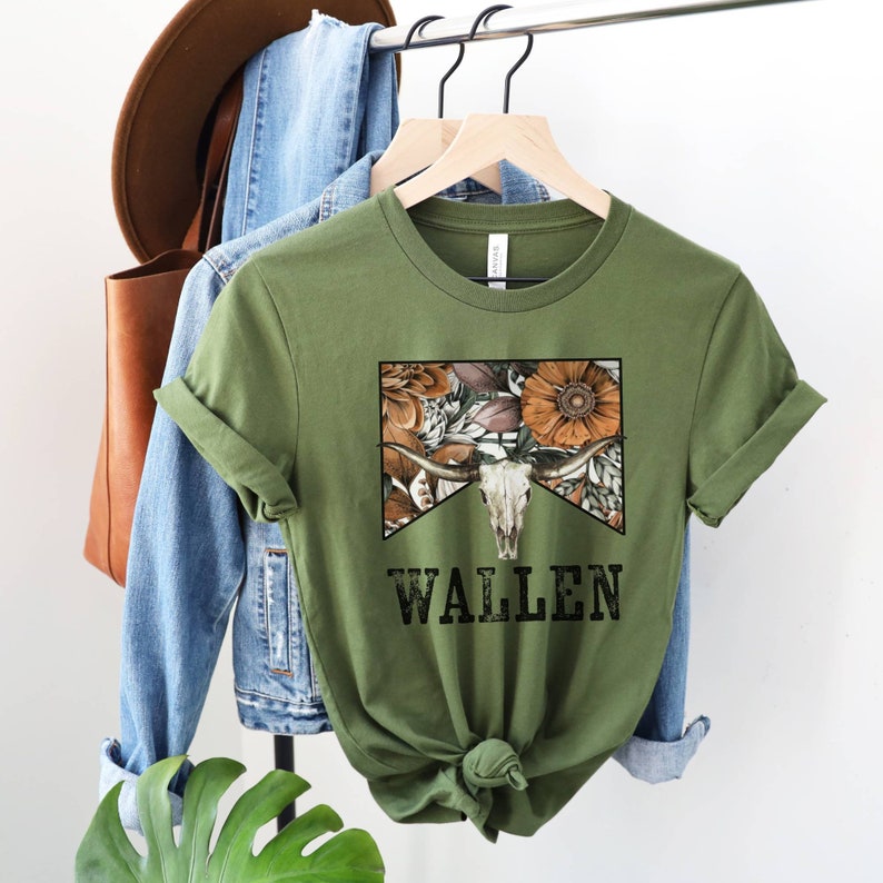 Cowboy Wallen Tee, Wallen Shirt, Country Concert Shirt, Wallen Tshirt, Wallen Concert Tee, Country Graphic Tee, Wallen T-Shirt, Cowboy Shirt Olive