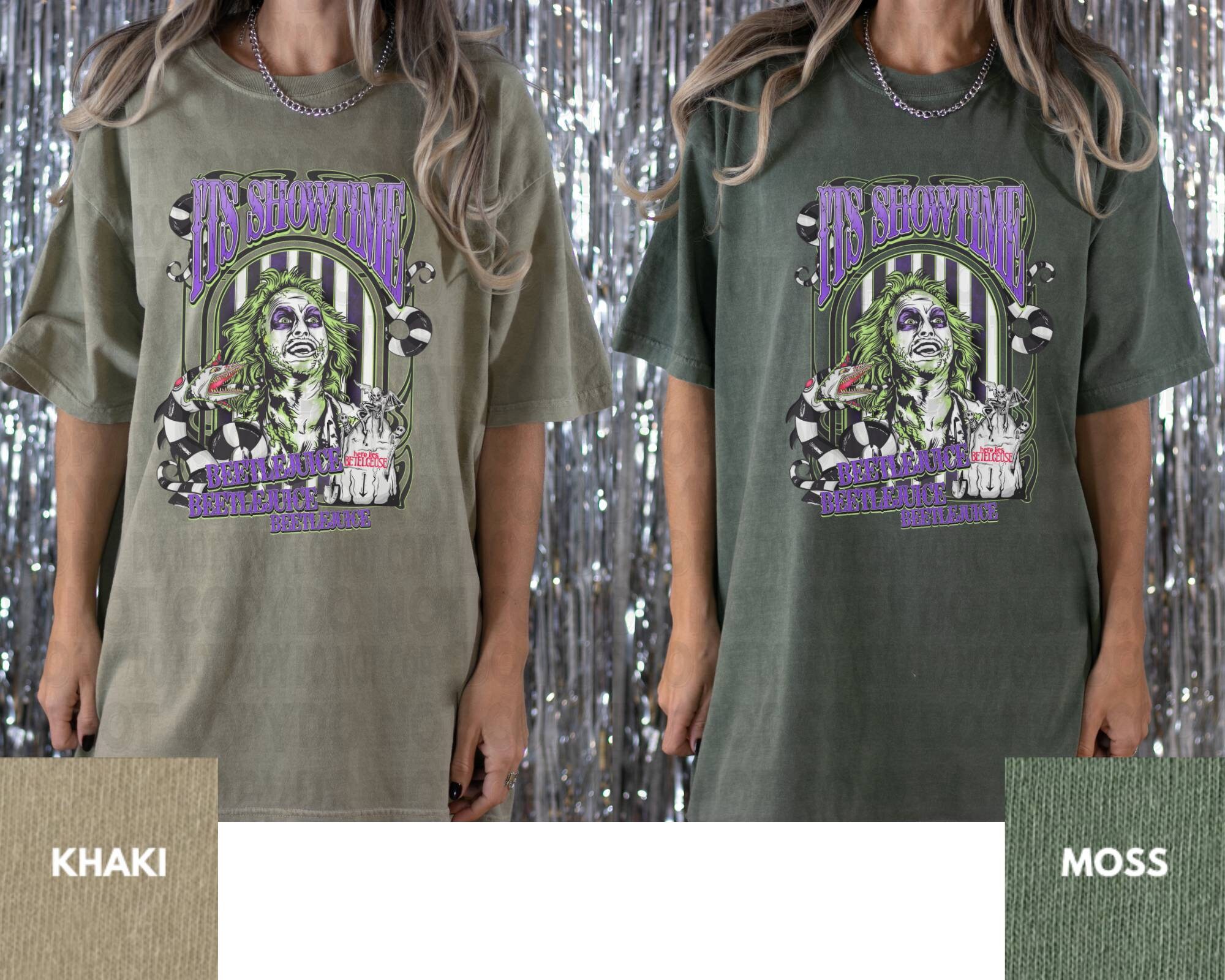 Beetlejuice Comfort Colors Shirt, Halloween Tshirt, Spooky Season Shirt, Oversized Tshirt ...