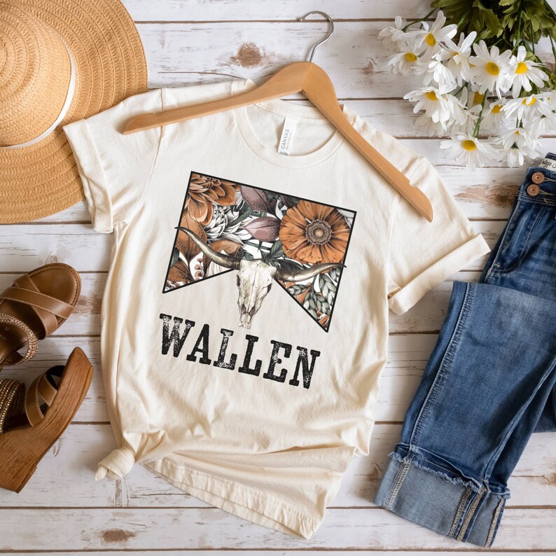 Cowboy Wallen Tee, Wallen Shirt, Country Concert Shirt, Wallen Tshirt, Wallen Concert Tee, Country Graphic Tee, Wallen T-Shirt, Cowboy Shirt Natural