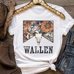 Cowboy Wallen Tee, Wallen Shirt, Country Concert Shirt, Wallen Tshirt, Wallen Concert Tee, Country Graphic Tee, Wallen T-Shirt, Cowboy Shirt White
