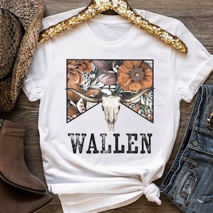 Cowboy Wallen Tee, Wallen Shirt, Country Concert Shirt, Wallen Tshirt, Wallen Concert Tee, Country Graphic Tee, Wallen T-Shirt, Cowboy Shirt White