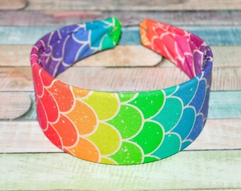 Nerdibands Rainbow Scales Headband