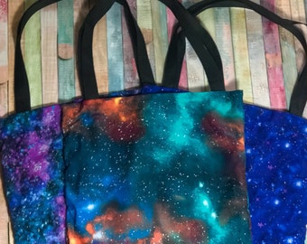 Nerditotes Handmade Handsewn Galaxy Tote Bag