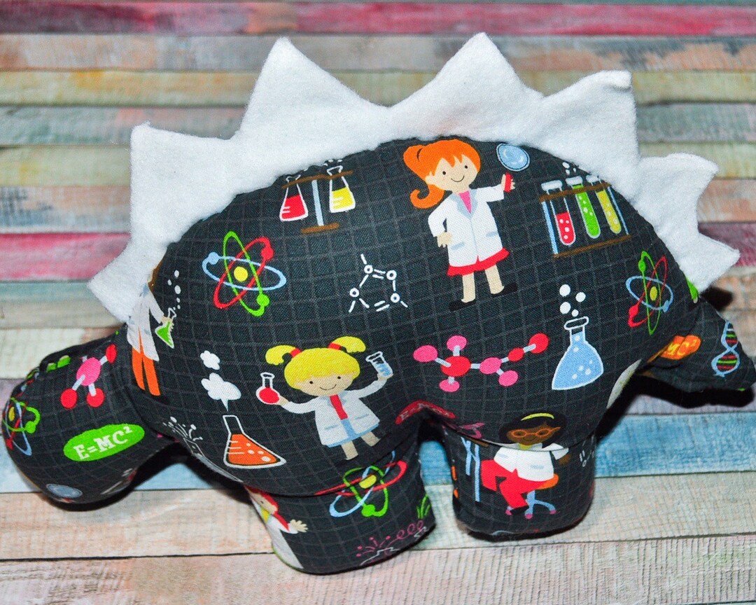 Nerdisaurus Stuffed Science Girls Stegosaurus Dinosaur Toy Etsy
