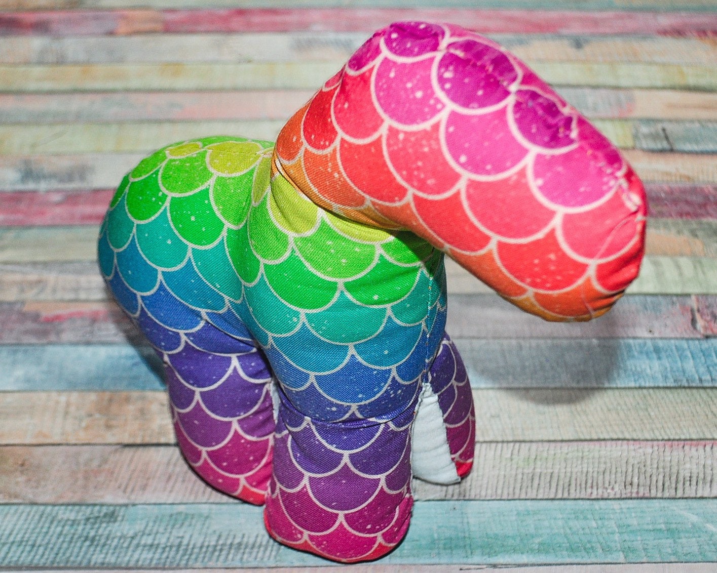 Nerdisaurus Small Rainbow Brontosaurus Dinosaur Nerdisaurus Small Rainbow Brontosaurus Dinosaur