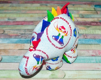 Nerdisaurus Stuffed Rainbow Alien Stegosaurus Dinosaur