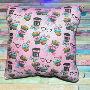 Nerdipillows Coffee & Cupcakes Pocket Pillow