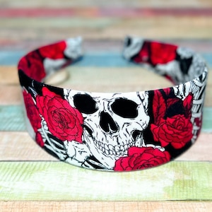 Nerdibands Skeleton and Rose Headband