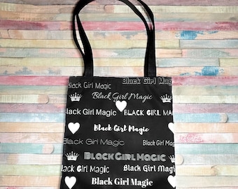 Nerditotes Black Girl Magic Tote Bag