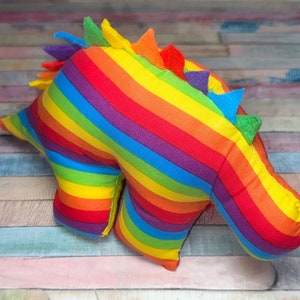 Nerdisaurus Handmade Rainbow Stegosaurus Dinosaur