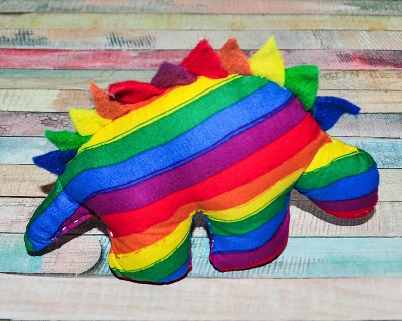 Nerdisaurus Small Rainbow Brontosaurus Dinosaur Nerdisaurus Small Rainbow Brontosaurus Dinosaur
