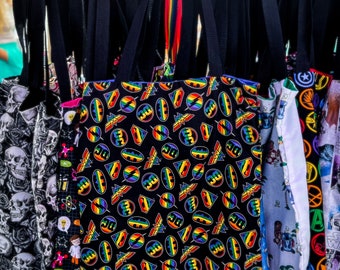 Nerditotes Rainbow Super Hero Tote Bag