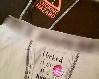 Naughty Boxer Briefs Men's Sexy Valentine's Day Gift Rated R