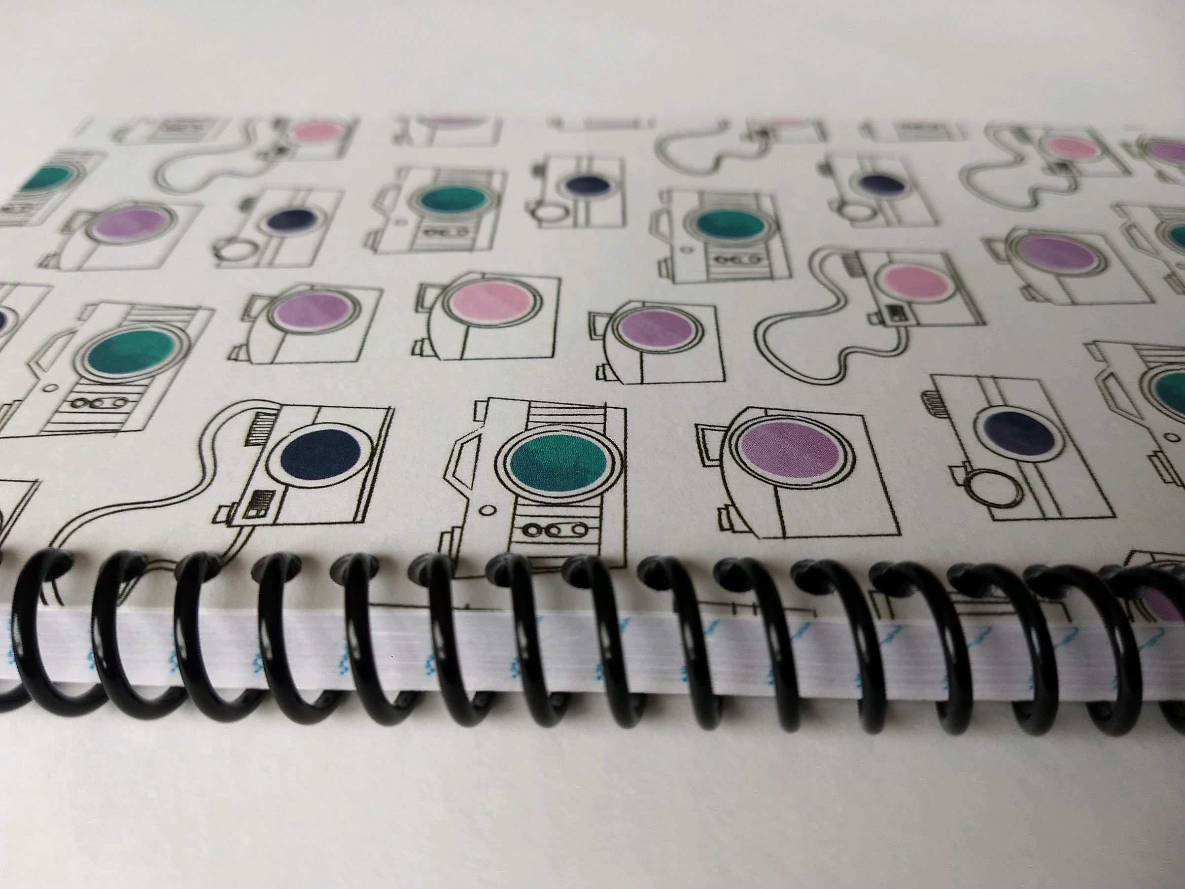 Camera Photography Spiral Notebook Hand Made From Specialty Etsy